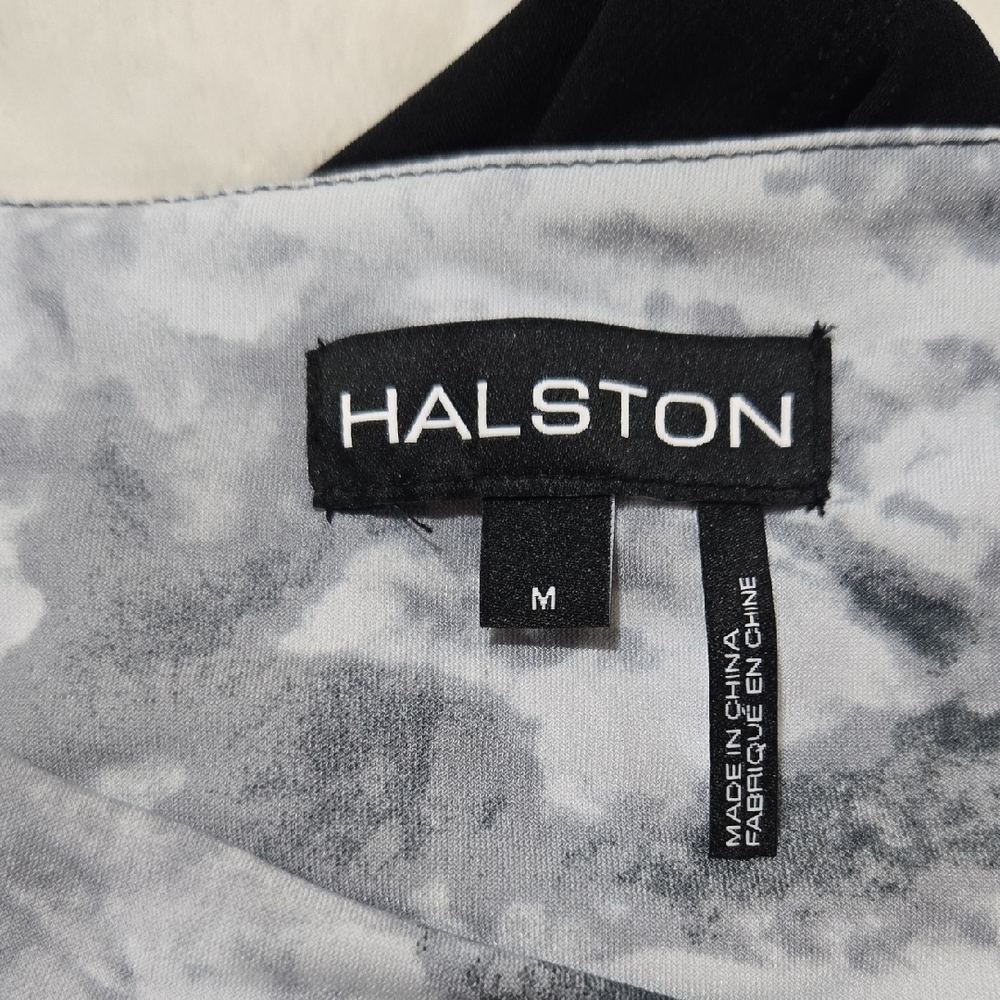 Halston Heritage Black and Gray Tank Top
